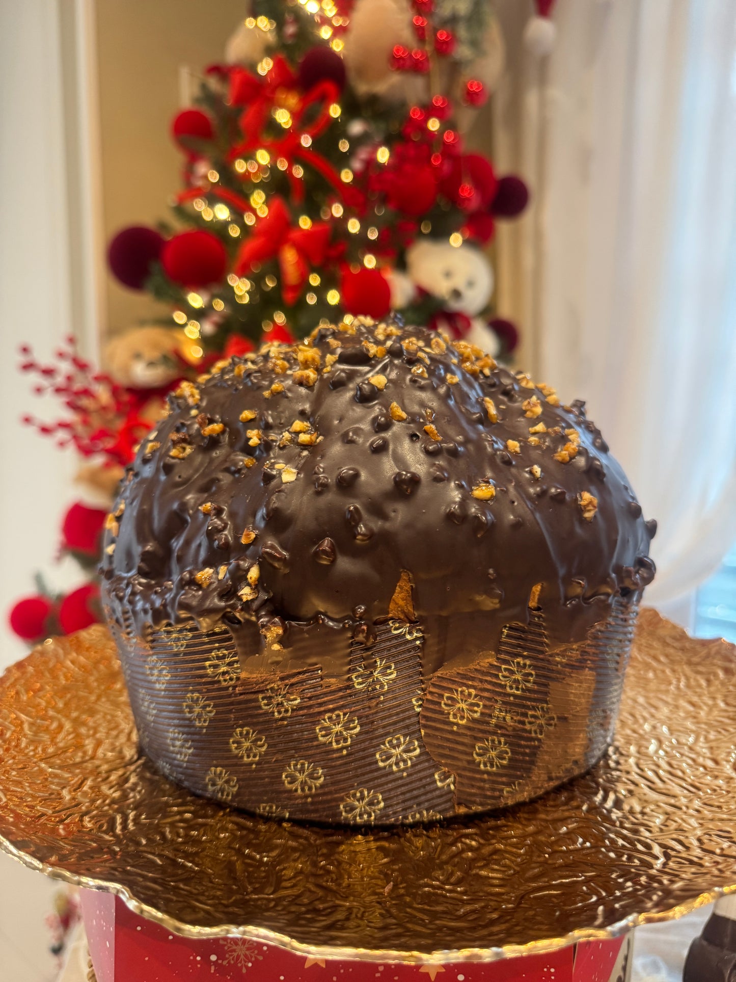 Panettone Artigianale 1kg Croccantino Amarene Fabbri