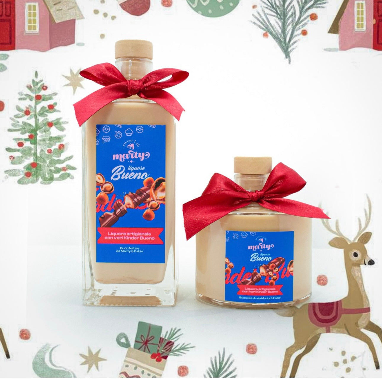 Crema Liquore Artigianale al gusto caramella Rossana o Kinder Bueno