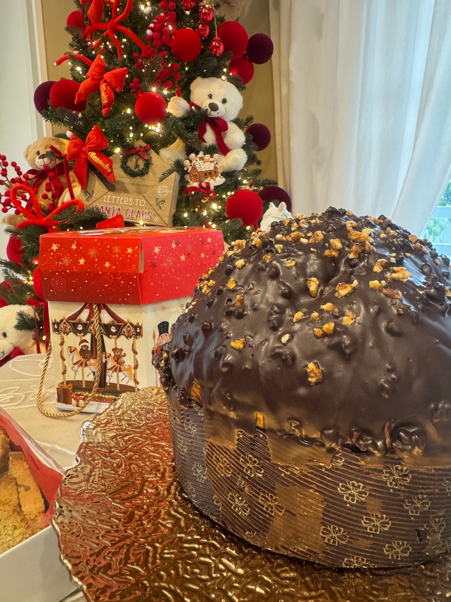 Panettone Artigianale 1kg Croccantino Amarene Fabbri